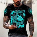 the VALHALLA - Viking Symbol 3D Print Men T-Shirt