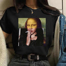 the MONA LISA - Women Mona Lisa Print T-Shirt
