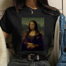 the MONA LISA - Women Mona Lisa Print T-Shirt
