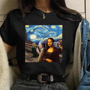 the MONA LISA - Women Mona Lisa Print T-Shirt