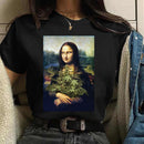 the MONA LISA - Women Mona Lisa Print T-Shirt