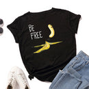 the NAKED BANANA - Cotton Women S-5xl Plus Size Short Sleeve Shirt