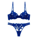 the FORBIDDEN FRUIT - Embroidery Underwear Women Sexy Lingerie Set