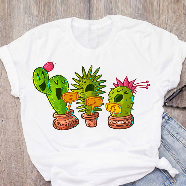 the PLANT MOM - Women Fashion Funny Print T-Shirt