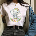 the PET PARADISE - Women Printing Graphic Fox T-Shirt