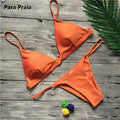 the SPICY CAT - 9 Colors Solid Sexy Push Up Swimwear