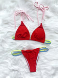 the NEED A VACAY - Solid Color Sexy Micro-Mini Bikini Set