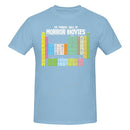 the HORROR GEEK - Periodic Table Printed Men T-Shirt