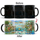 the MAGIC DINO - 350ml Dinosaur Color Changed Mug