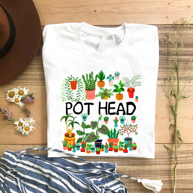 the POT HEAD - Design Pot Head T-Shirt for Women