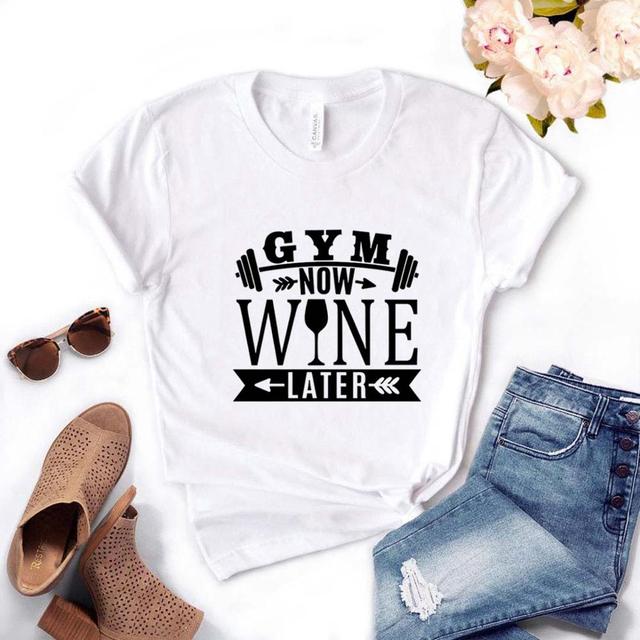 the 5 O'CLOCK SOMEWHERE - Wine Later Print Women T-Shirts