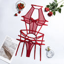 the DOMINATRIX - Sexy Mesh Exotic Lingerie Set