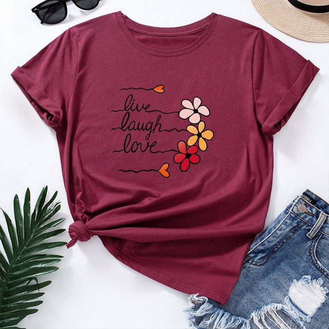 the LIFE LOVER - Cotton Women T-Shirts