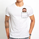 the MINI-ME - Men White Printed T-Shirt
